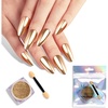 image:imageMelodySusie Champagne Chrome Nail Powder for Gel NailsMetallic Mirror Effect Pigment Stylish and Technological Fine Glitter for Home DIY Salon UseChampagne Gold