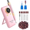 image:imageMelodySusie ClipOn Rechargeable 2in1 Nail Drill with Adjustable BuiltIn StandSM330G 35000RPM EFile with Lightweight Handpiece for All Manicure Shaping amp Gel Removal for Advanced Home amp Salon Use35000rpm Coreless Motorpink