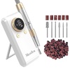 image:imageMelodySusie ClipOn Rechargeable 2in1 Nail Drill with Adjustable BuiltIn StandSM330G 35000RPM EFile with Lightweight Handpiece for All Manicure Shaping amp Gel Removal for Advanced Home amp Salon Use30000rpm Carbon Motorgold