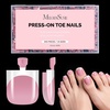 image:imageMelodySusie French Tips Press On ToenailsSharp Square 300Pcs 15 Sizes X PreDesigned High Gloss Berry Pink Soft Gel Full Cover Acrylic Fake Nails ExtensionLonglastingampReusableWomen DIYampSalon UseFrench Tip Square