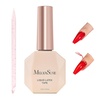 image:imageMelodySusie Gel Polish Liquid Latex for Nails Peel off Cuticle Guard for Nail Polish Nail Art Liquid Latex Barrier Protector Manicure Cuticle Protectors with Stick Manicure Home DIY Salon 15ML053 Fl Oz Pack of 1