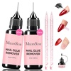 image:imageMelodySusie Gel Polish Remover Kit with Cuticle Oil amp Liquid Latex Tape amp Wipes amp Peel Off Manicure Tools Gel Remover for Nails 25 Minutes At Home No Need Soaking Wrapping136 Fl Oz Pack of 1