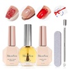 image:imageMelodySusie Gel Polish Remover Kit with Cuticle Oil amp Liquid Latex Tape amp Wipes amp Peel Off Manicure Tools Gel Remover for Nails 25 Minutes At Home No Need Soaking Wrapping05 Fl Oz Pack of 3