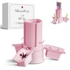 image:imageMelodySusie GelCarousel for Nail Polish Bottle Holder and Nail Art Tools Organizer 360 Rotating Storage Container with 3Pcs Detachable Silcone Gel Polish Holder PinkOnly BoxPink