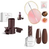 image:imageMelodySusie GelCarousel for Nail Polish Bottle Holder and Nail Art Tools Organizer and Thick Americano Brown Gel Nail Polish with