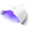 image:imageMelodySusie Mini Cordless UV Nail Lamp PART06G Rechargeable Portable LED UV Light with Smart Sensor 4Finger Curing for All Soft Gels Especially HalfCured Gel Base Coat amp Top Coat WhiteWhite