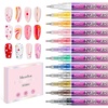image:imageMelodySusie Nail Art Pens Set 12 Colors 07MM Nail Polish Pens for Nail Art Nail Dotting Tool Drawing Pen for Nail Design Manicure Nail Pens for Salon and DIY at Home12 PCS 05MM