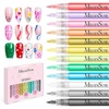 image:imageMelodySusie Nail Art Pens Set 12 Colors 07MM Nail Polish Pens for Nail Art Nail Dotting Tool Drawing Pen for Nail Design Manicure Nail Pens for Salon and DIY at Home12 PCS
