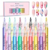image:imageMelodySusie Nail Art Pens Set 12 Colors 07MM Nail Polish Pens for Nail Art Nail Dotting Tool Drawing Pen for Nail Design Manicure Nail Pens for Salon and DIY at Home24 PCS