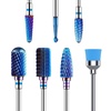 image:imageMelodySusie Nail Drill Bits Holder with 36 Holes Visible Sturdy and Compatible with 332 Acrylic Drill Bit Organizer and Storage for Salon amp Home Squarenot include bitsBlue