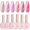 Pink Gem Cat Eye Gel Set