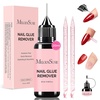 image:imageMelodySusie Nail Rhinestone Glue for Nails Super Strong Gel for Nail Charms Gems 3D Nail Gel UV Nail Glue for Nail Art Design Nail Chrome Powder Decals Decor Need UVLED Cured 60gclear