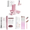 image:imageMelodySusie Portable USB Nail Drill with GelCarousel for Nail Polish Bottle Holder and Nail Art Tools Organizer and 3Pcs Nail Art Brush
