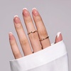 image:imageMelodySusie Press On Nails Short Square Point Pink Longlasting amp Glossy Finish Reusable with Glue for Woman Girl 16 Sizes32Pcs Fake Nails Kit Fall Halloween NailsShort Square White French Tips
