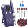 image:imageMelodySusie Professional ClipOn Rechargeable Nail Drill with Adjustable Builtin Stand and Premium Motor MB420G 40000RPM EFile with Max Speed for All Manicure Shaping amp Gel Removal for Salon UsePurple