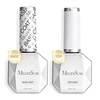 image:imageMelodySusie Thick Gel Nail Polish Set 2 Pcs 15ML Black amp White Gel Polish Set Soak Off UV LED White Gel Polish Christmas Gift for Women Nail Art Manicure Salon DIY Nail Design Decoration at Home2Pcs 15ml Top Coat  Base Coat