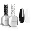 2 Pcs 15ML Black & White Gel Polish Set