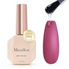 image:imageMelodySusie Top Coat Builder Gel Base Coat No Wipe Glossy Set Long Lasting Shine Finish Soak Off UV LED Nail Lamp Nail Polish Art Design Manicure Kit Perfect Gifts for Women Girls 3 Pcs 15ml ClearMatte Top Coat