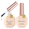 image:imageMelodySusie Top Coat Builder Gel Base Coat No Wipe Glossy Set Long Lasting Shine Finish Soak Off UV LED Nail Lamp Nail Polish Art Design Manicure Kit Perfect Gifts for Women Girls 3 Pcs 15ml ClearDehydrator and Primer