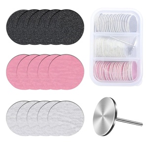 image:imageMelodySusie 150180240 Grit Pink Sandpaper Sheets 15 PCS Pre Polishing Adhesive Replacement with Dual Ended Cuticle Pusher Nail Bit Manicure Pedicure for Nail amp Foot Dead Skin Removed in Salon HomeMulticolor