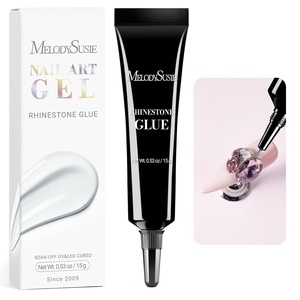 image:imageMelodySusie 15g Pinpoint Nail Rhinestone Glue for Nails Super Strong Gel for Nail Charms Gems 3D Nail Gel UV Nail Glue for Nail Art Design Nail Chrome1pcs