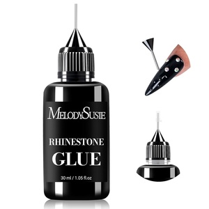 image:imageMelodySusie 15g Pinpoint Nail Rhinestone Glue for Nails Super Strong Gel for Nail Charms Gems 3D Nail Gel UV Nail Glue for Nail Art Design Nail Chrome30ml