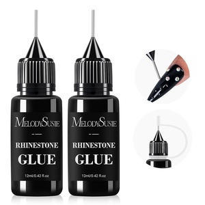 image:imageMelodySusie 15g Pinpoint Nail Rhinestone Glue for Nails Super Strong Gel for Nail Charms Gems 3D Nail Gel UV Nail Glue for Nail Art Design Nail Chrome12ml2