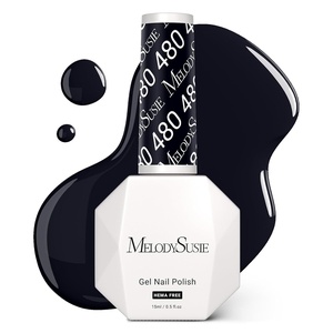 image:imageMelodySusie 2PCS Clear Blooming Gel and Top Coat Set for Nail Design Marble Watercolor UV Gel Nail Polish Spreading Effect Sheer Painting Gel Nail Art Supplies Nail Salon Manicure at Home for WomenBlack480