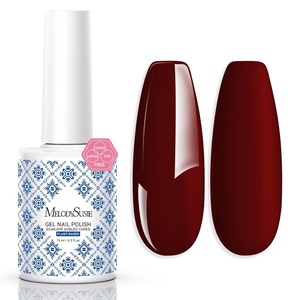 image:imageMelodySusie 2PCS Clear Blooming Gel and Top Coat Set for Nail Design Marble Watercolor UV Gel Nail Polish Spreading Effect Sheer Painting Gel Nail Art Supplies Nail Salon Manicure at Home for WomenBlack Cherry RedB1802