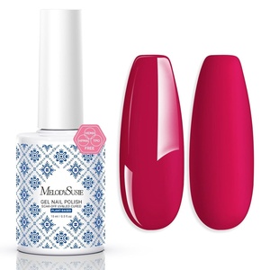 image:imageMelodySusie 2PCS Clear Blooming Gel and Top Coat Set for Nail Design Marble Watercolor UV Gel Nail Polish Spreading Effect Sheer Painting Gel Nail Art Supplies Nail Salon Manicure at Home for WomenA  Raspberry RedP22