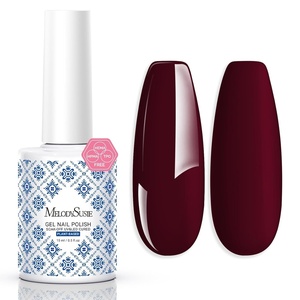 image:imageMelodySusie 2PCS Clear Blooming Gel and Top Coat Set for Nail Design Marble Watercolor UV Gel Nail Polish Spreading Effect Sheer Painting Gel Nail Art Supplies Nail Salon Manicure at Home for WomenBordeaux Red BrownP02
