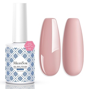 image:imageMelodySusie 2PCS Clear Blooming Gel and Top Coat Set for Nail Design Marble Watercolor UV Gel Nail Polish Spreading Effect Sheer Painting Gel Nail Art Supplies Nail Salon Manicure at Home for WomenDried Rose NudeP57