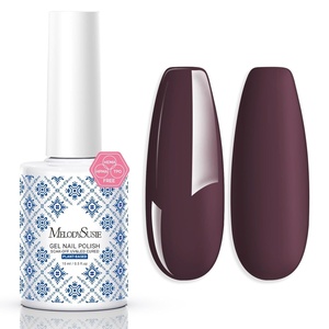 image:imageMelodySusie 2PCS Clear Blooming Gel and Top Coat Set for Nail Design Marble Watercolor UV Gel Nail Polish Spreading Effect Sheer Painting Gel Nail Art Supplies Nail Salon Manicure at Home for WomenPurple Brown Chocolate MousseP30