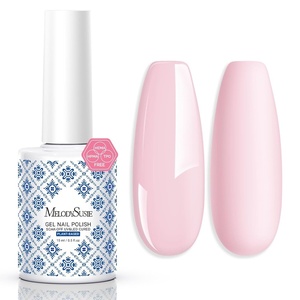 image:imageMelodySusie 2PCS Clear Blooming Gel and Top Coat Set for Nail Design Marble Watercolor UV Gel Nail Polish Spreading Effect Sheer Painting Gel Nail Art Supplies Nail Salon Manicure at Home for WomenSakura PinkP56