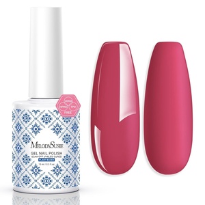 image:imageMelodySusie 2PCS Clear Blooming Gel and Top Coat Set for Nail Design Marble Watercolor UV Gel Nail Polish Spreading Effect Sheer Painting Gel Nail Art Supplies Nail Salon Manicure at Home for WomenHot PinkB1601