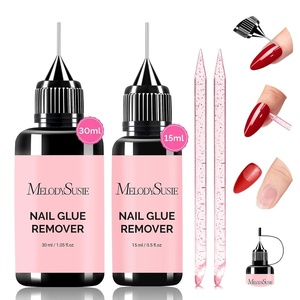 image:imageMelodySusie 3D Gel Nail Art Clear Sculpting Gel No Wipe Nail Art Gel for Molding Painting Chrome Powder amp Rhinestone Glue UVLED Cured 3D Nail Design 15g30ml15ml