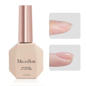 image:imageMelodySusie 3PCS 15ML Nude and Pink Base Colors Builder Gel Set for Nails Thickening Soak Off UV Extension Gel Rhinestone Glue in a Bottle for Nail Art Design Gift for Women DIY Manicure at HomeAClear Builder gel