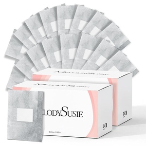 image:imageMelodySusie 6PCS Gel Polish Remover Tools Kit  10 Clips 100 LintFree Wipes Files 100180 Buffer Block 4004000 Brush Cuticle Pusher Purple400pcs