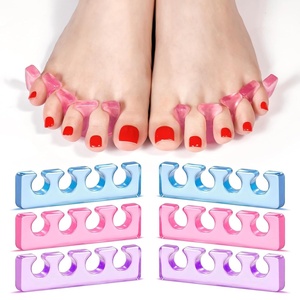 image:imageMelodySusie 6Pcs Toe Separators for Women Pedicure Flexible Soft Silicone Toe Spacers Kit for Separating Fingers amp Toes Nail Polish and Grooming Suitable for Home DIY Salon tools Gifts for Women