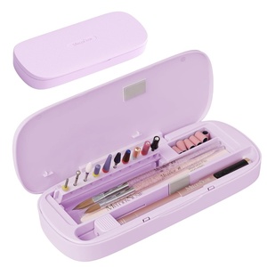 image:imageMelodySusie Acrylic Nail Tool Storage Box Portable Dustproof Stand Displayer Holder Organizer Container Manicure Efile Accessories Nail Drill Kit Case Travel Salon Home PurpleOnly BoxPurple