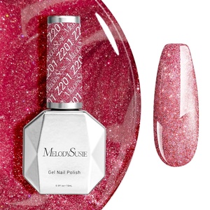 image:imageMelodySusie Black Gel Nail Polish 05fl oz Nails Soak Off UV LED Black Shimmer Gel Polish Gift for Women Nail Art Manicure Salon DIY Nail Design Decoration at Home1760Strawberry Pink Glitterz201