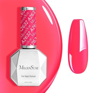 image:imageMelodySusie Black Gel Nail Polish 05fl oz Nails Soak Off UV LED Black Shimmer Gel Polish Gift for Women Nail Art Manicure Salon DIY Nail Design Decoration at Home1760Neon PinkA2632