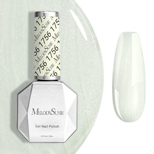 image:imageMelodySusie Black Gel Nail Polish 05fl oz Nails Soak Off UV LED Black Shimmer Gel Polish Gift for Women Nail Art Manicure Salon DIY Nail Design Decoration at Home1760White Shimmer1756