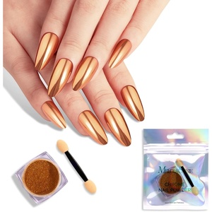 image:imageMelodySusie Champagne Chrome Nail Powder for Gel NailsMetallic Mirror Effect Pigment Stylish and Technological Fine Glitter for Home DIY Salon UseChampagne