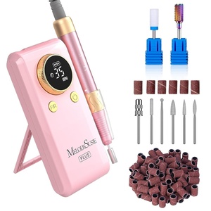 image:imageMelodySusie ClipOn Rechargeable 2in1 Nail Drill with Adjustable BuiltIn StandSM330G 35000RPM EFile with Lightweight Handpiece for All Manicure Shaping amp Gel Removal for Advanced Home amp Salon Use35000rpm Coreless Motorpink