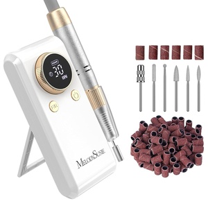 image:imageMelodySusie ClipOn Rechargeable 2in1 Nail Drill with Adjustable BuiltIn StandSM330G 35000RPM EFile with Lightweight Handpiece for All Manicure Shaping amp Gel Removal for Advanced Home amp Salon Use30000rpm Carbon Motorgold