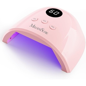 image:imageMelodySusie Compact Advanced UV LED Nail Lamp PPlus30F Nail Dryer with 3 Timers amp Smart Sensor Cures All Gels Especially Rhinestone Glue Solid amp Liner Gel Polishes for Advanced DIY at Home PinkPink
