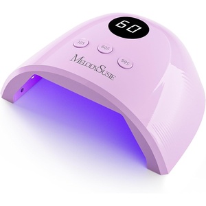 image:imageMelodySusie Compact Advanced UV LED Nail Lamp PPlus30F Nail Dryer with 3 Timers amp Smart Sensor Cures All Gels Especially Rhinestone Glue Solid amp Liner Gel Polishes for Advanced DIY at Home PinkPurple