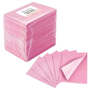 image:imageMelodySusie Disposable Nail Mats 50Pcs 3Ply Absorbent Nail Art Table Pads with PE Backing 18 x 13 Nail Desk Protection for Manicure Pedicure Salon Home DIY Pink125Pcs Pink