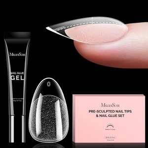 image:imageMelodySusie French Tips Press On ToenailsSharp Square 300Pcs 15 Sizes X PreDesigned High Gloss Berry Pink Soft Gel Full Cover Acrylic Fake Nails ExtensionLonglastingampReusableWomen DIYampSalon UseShort Almond